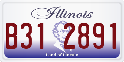 IL license plate B312891