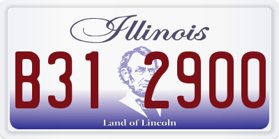 IL license plate B312900