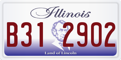 IL license plate B312902