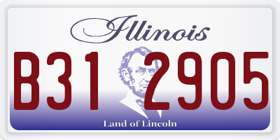 IL license plate B312905
