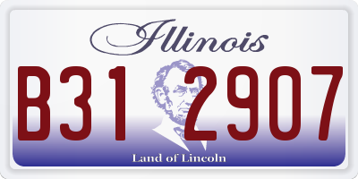 IL license plate B312907