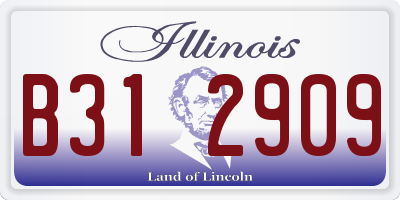 IL license plate B312909
