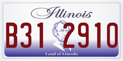 IL license plate B312910