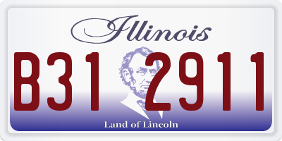 IL license plate B312911