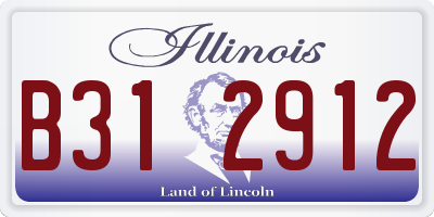 IL license plate B312912