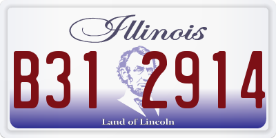 IL license plate B312914