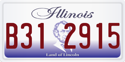 IL license plate B312915