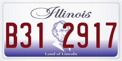 IL license plate B312917