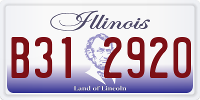 IL license plate B312920