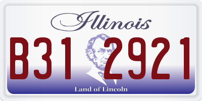 IL license plate B312921