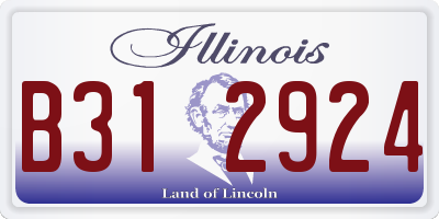 IL license plate B312924