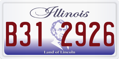 IL license plate B312926