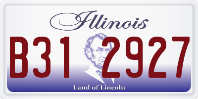 IL license plate B312927