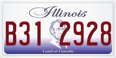 IL license plate B312928