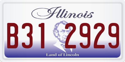 IL license plate B312929