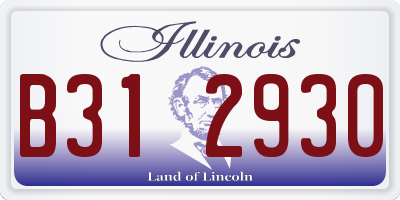 IL license plate B312930