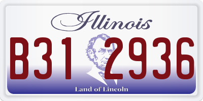 IL license plate B312936
