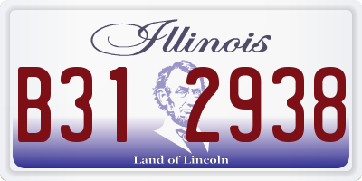 IL license plate B312938
