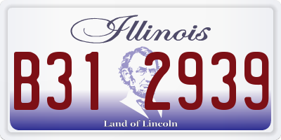 IL license plate B312939