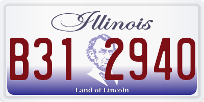 IL license plate B312940