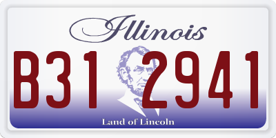 IL license plate B312941