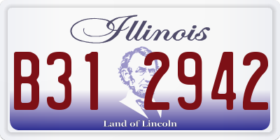 IL license plate B312942