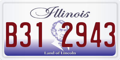 IL license plate B312943