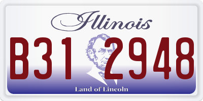 IL license plate B312948