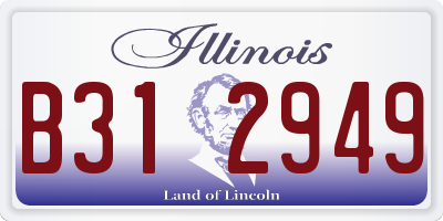 IL license plate B312949