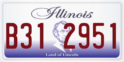 IL license plate B312951