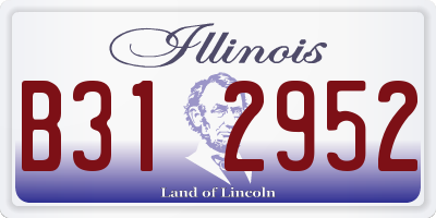 IL license plate B312952