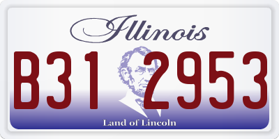 IL license plate B312953
