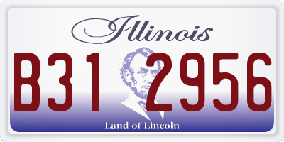 IL license plate B312956