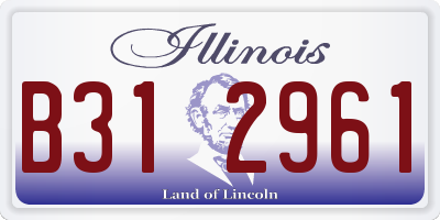 IL license plate B312961