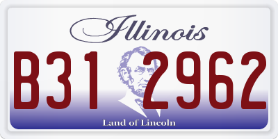IL license plate B312962