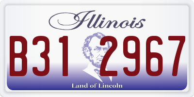 IL license plate B312967