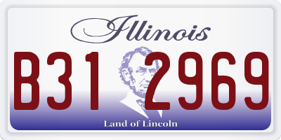 IL license plate B312969