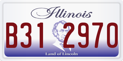 IL license plate B312970