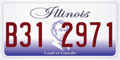 IL license plate B312971