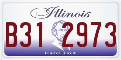 IL license plate B312973