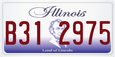 IL license plate B312975