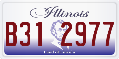IL license plate B312977