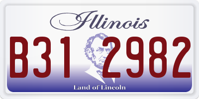 IL license plate B312982