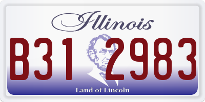 IL license plate B312983