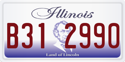IL license plate B312990