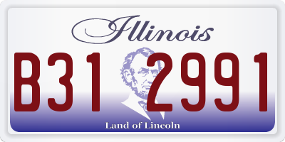 IL license plate B312991