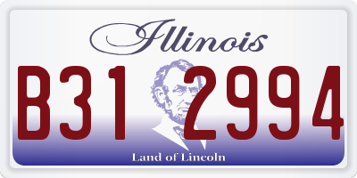IL license plate B312994