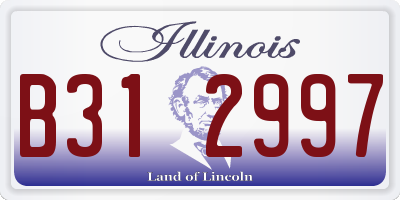 IL license plate B312997