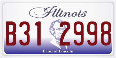 IL license plate B312998