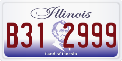 IL license plate B312999